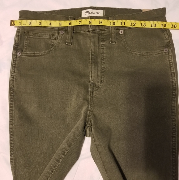 NWT Madewell Jeans Women's Size 27 Color Militar Green - Picture 4 of 13